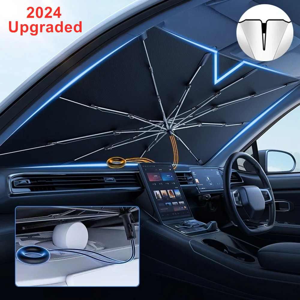 NEW Upgraded Car Windshield Su - Car Sunshade Windshield Umbrella Foldable review and price