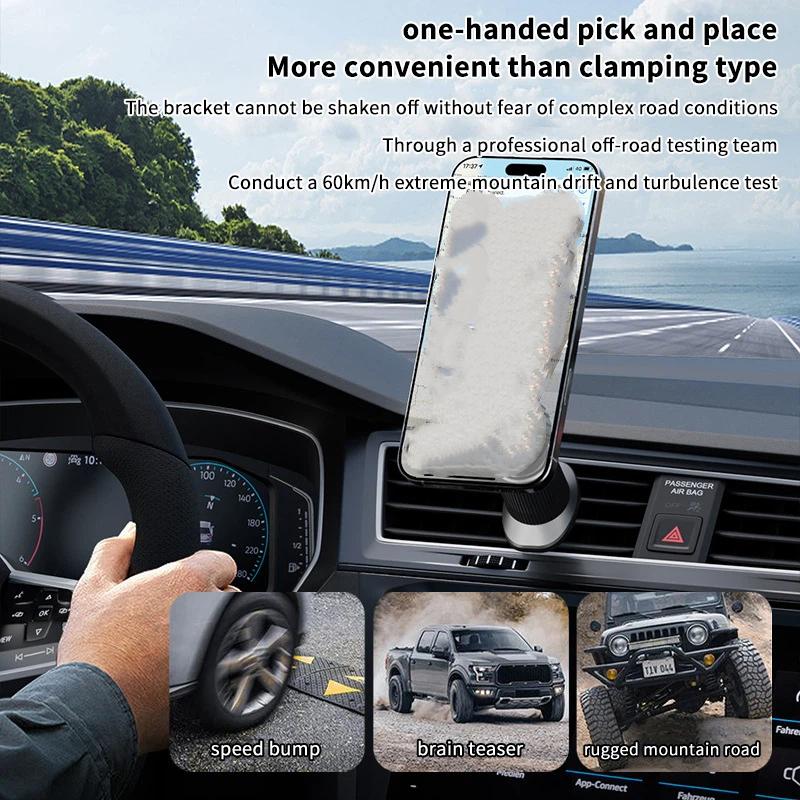 New 1Pcs Carbon Fiber Magnetic - Magnetic Phone Holder For Car Vent review and price