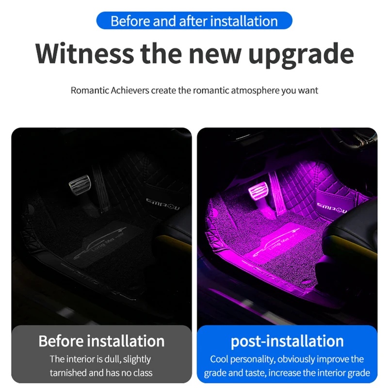 Neon LED Car Interior Ambient  - Led Ambient Interior Car Lights App Control review and price