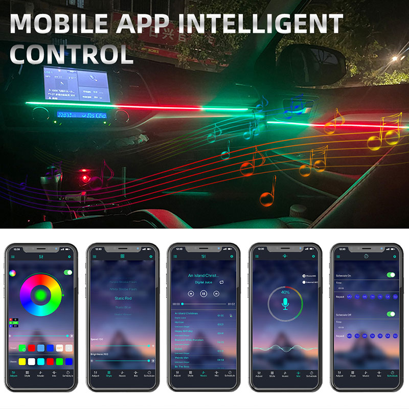 LED Car Foot Ambient Light 26  - Led Ambient Interior Car Lights App Control review and price